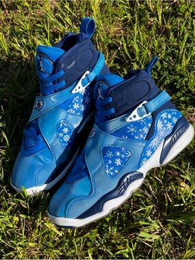 CLEAN Air Jordan 8 size 6 Mens Snowflake Blue shoes